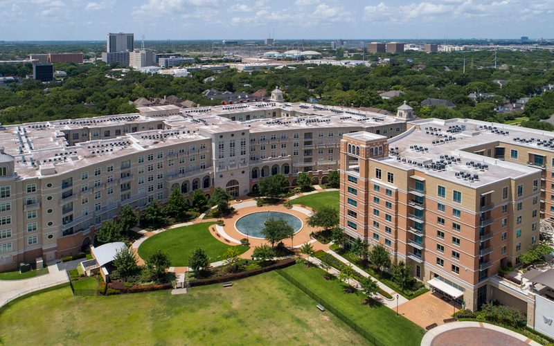 Camden Highland Village — Community aerial (official site)